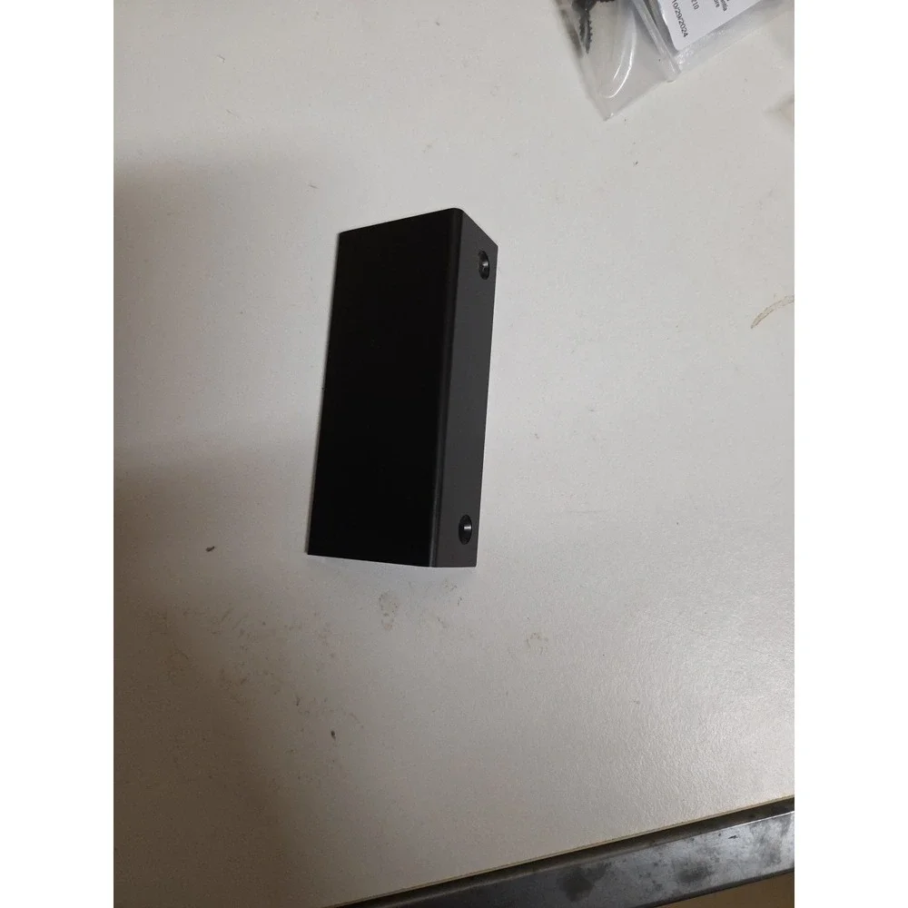 Amerock Edge Pulls 3‎ in. (76mm) Modern Matte Black Cabinet Edge Pull Set Of 6